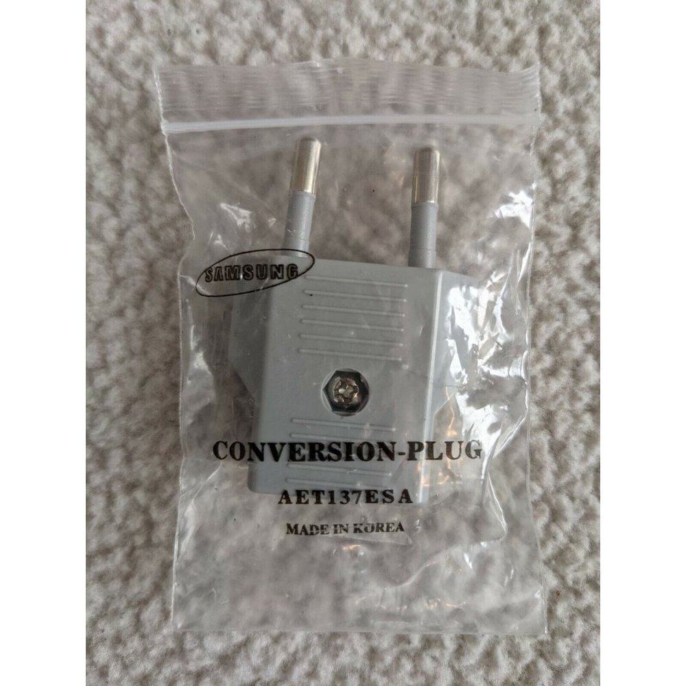 OEM Samsung US to Europe Conversion Plug AET137ESA